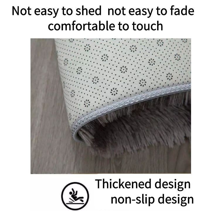 Thảm Lông Xù Màu Gradient Dùng Trang Trí Phòng Ngủ/Phòng Khách