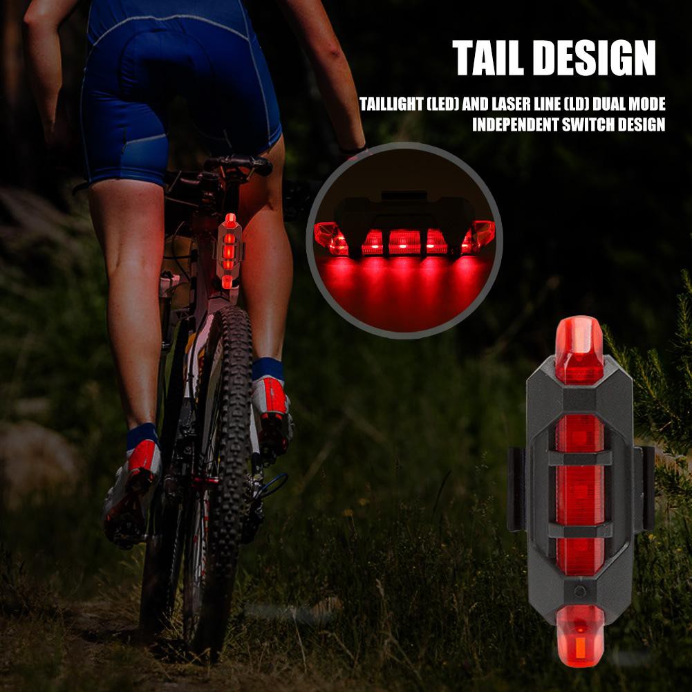 2pcs Waterproof XPE LED Bike Front Headlight Rear Taillight Bicycle Lights