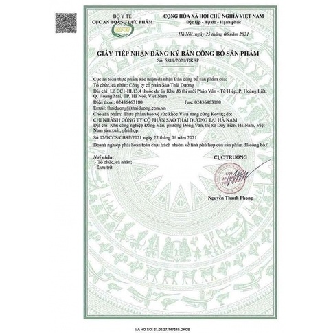 Viên nang cứng Kovir  - Sao Thái Dương