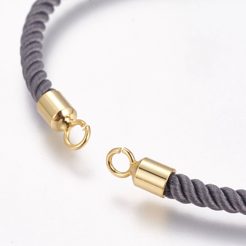 Set 1-2 Vòng Tay Dây Nylon Mạ Vàng 18K Không Chứa Niken Và Chì