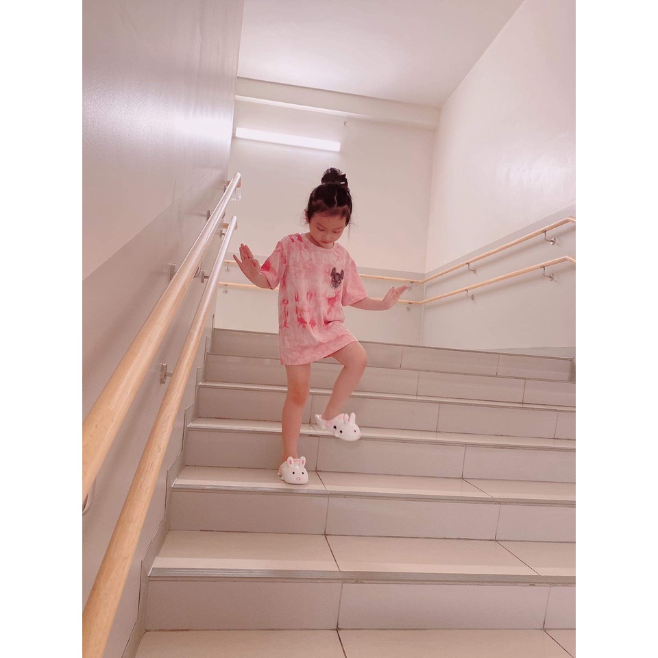 (HÀNG XUẤT XỊN) Áo kid mẫu Life/work mới màu loang HỒNG  Size 90-100-110-120-130-140-150