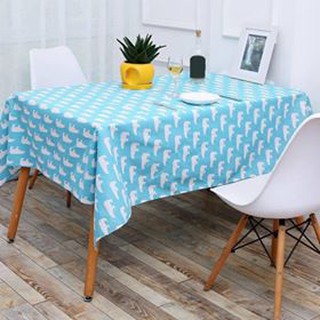 Khăn trải bàn họa tiết gấu xanh