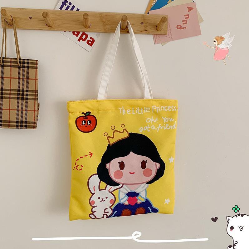 [TLSP48]Túi tote Vải canvas mềm Đẹp Cực Hot đựng vừa a4 LightsDecor💖❣️[SIÊU SALE]💡🔔Túi vải xinh nhiều hình