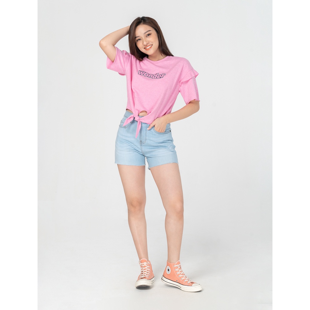 Áo phông nữ buộc dây thời trang CANIFA - 6TS21S028