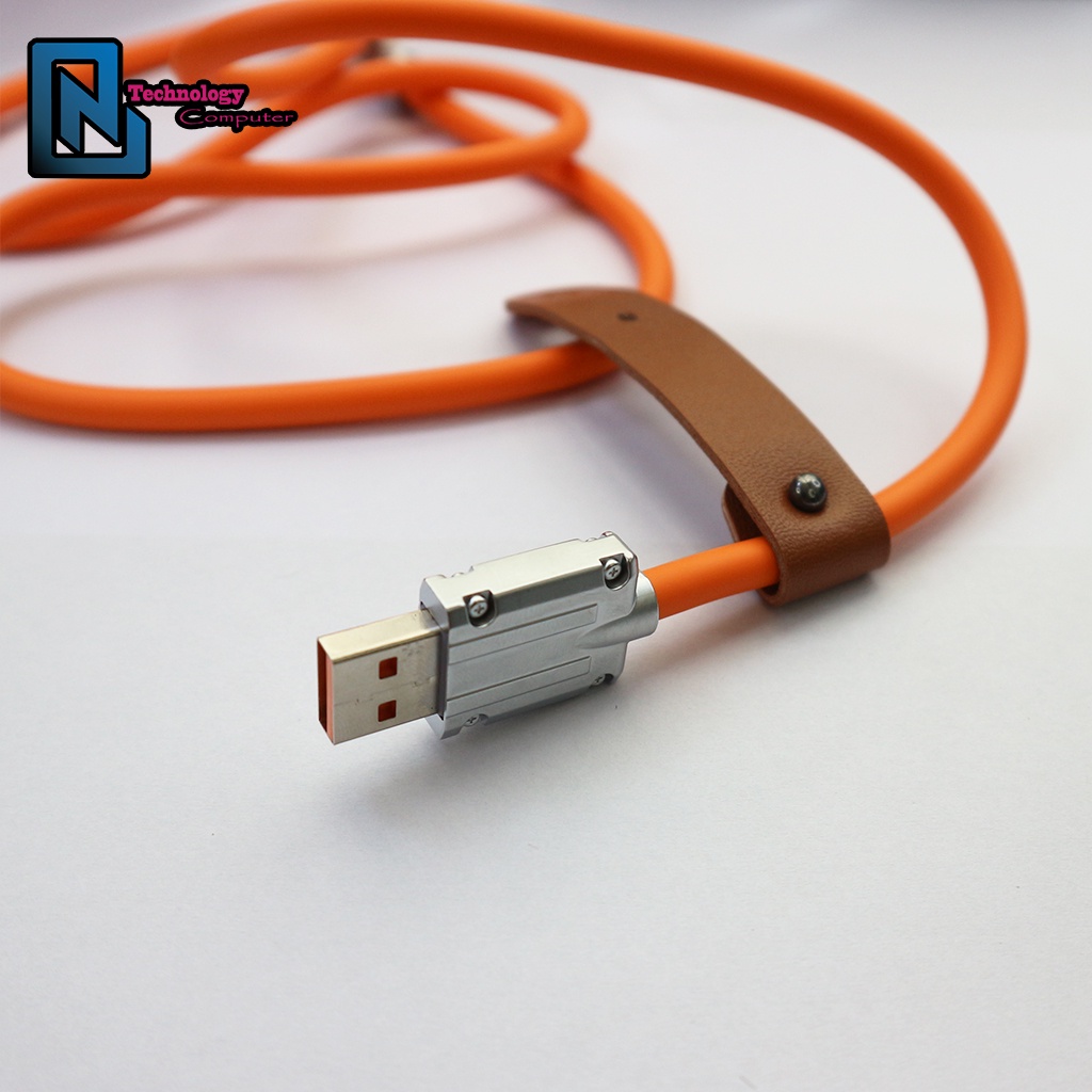 Dây Cáp Sạc Nhanh Usb A To Type C 120W 6A Bằng Silicone Chiều Dài 1 Mét