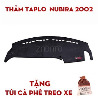 Thảm taplo daewoo nubira - thảm chống nóng taplo lông cừu - tặng: túi cafe treo xe