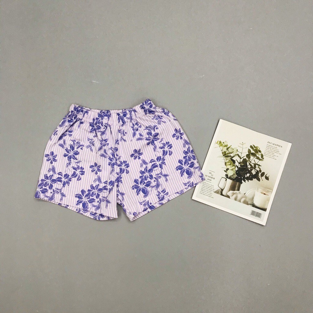 Quần đùi bé gái SUNKIDS1, quần đùi cho bé chất cotton mềm mát, size 1-5 tuổi, nhiều màu