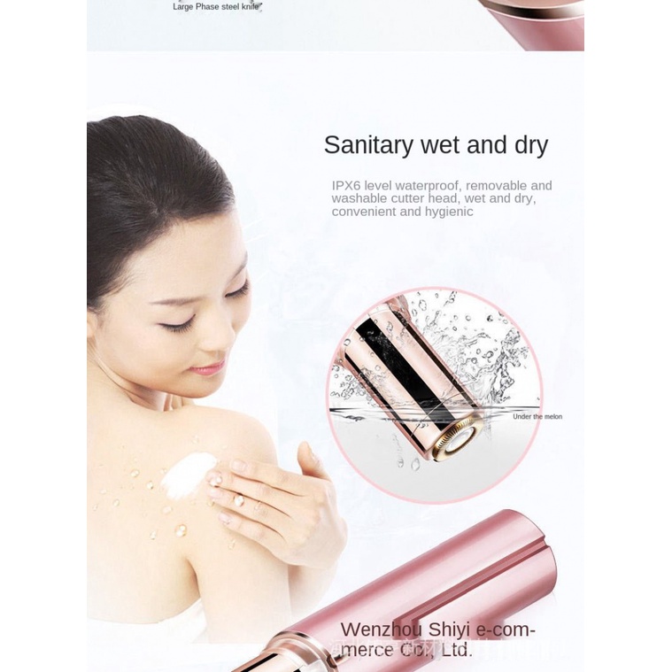 Máy tẩy lông chạy bằng pin/ sạc điện hình thỏi son tiện lợi