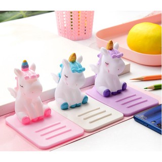 Giá đỡ điện thoại hình ngựa kì lân chống trơn trượt bằng silicon