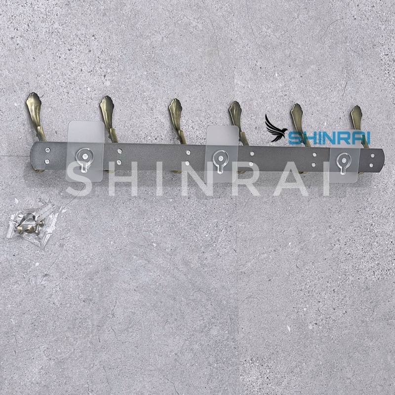 ( SHINRAI ) Móc Treo Quần Áo , Móc Treo Đồ Đa Năng Cổ Điển Châu Âu Phoenix Xanh Xước Q6