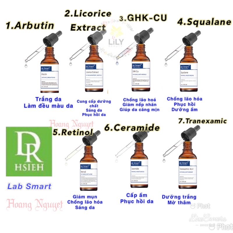 Tinh chất serum dưỡng ẩm chống lão hoá làm trắng da Dr.Hsieh Lab Smart 30ml