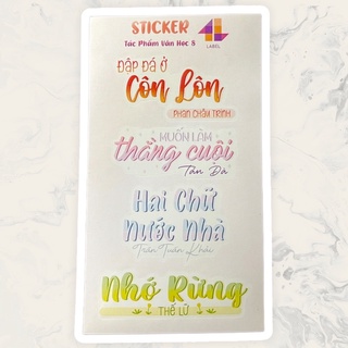 Sticker Văn Học 8 ( Cả Năm )