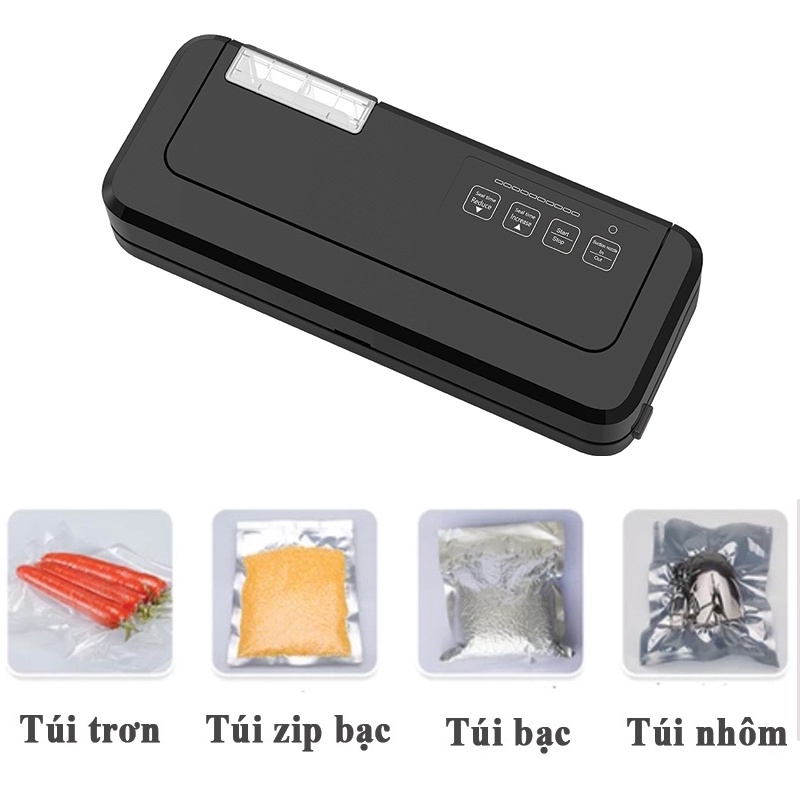 Máy Hút Chân Không KAW-P280/290 Không Kén Túi, Bảo Quản Thực Phẩm, Màu Đen- Bảo Hành 12 Tháng-Lỗi Đổi 1 - 3 ngày