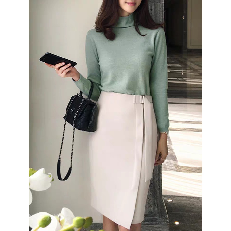 chân váy xẻ đùi 70cm phối dây tuyết mưa | BigBuy360 - bigbuy360.vn