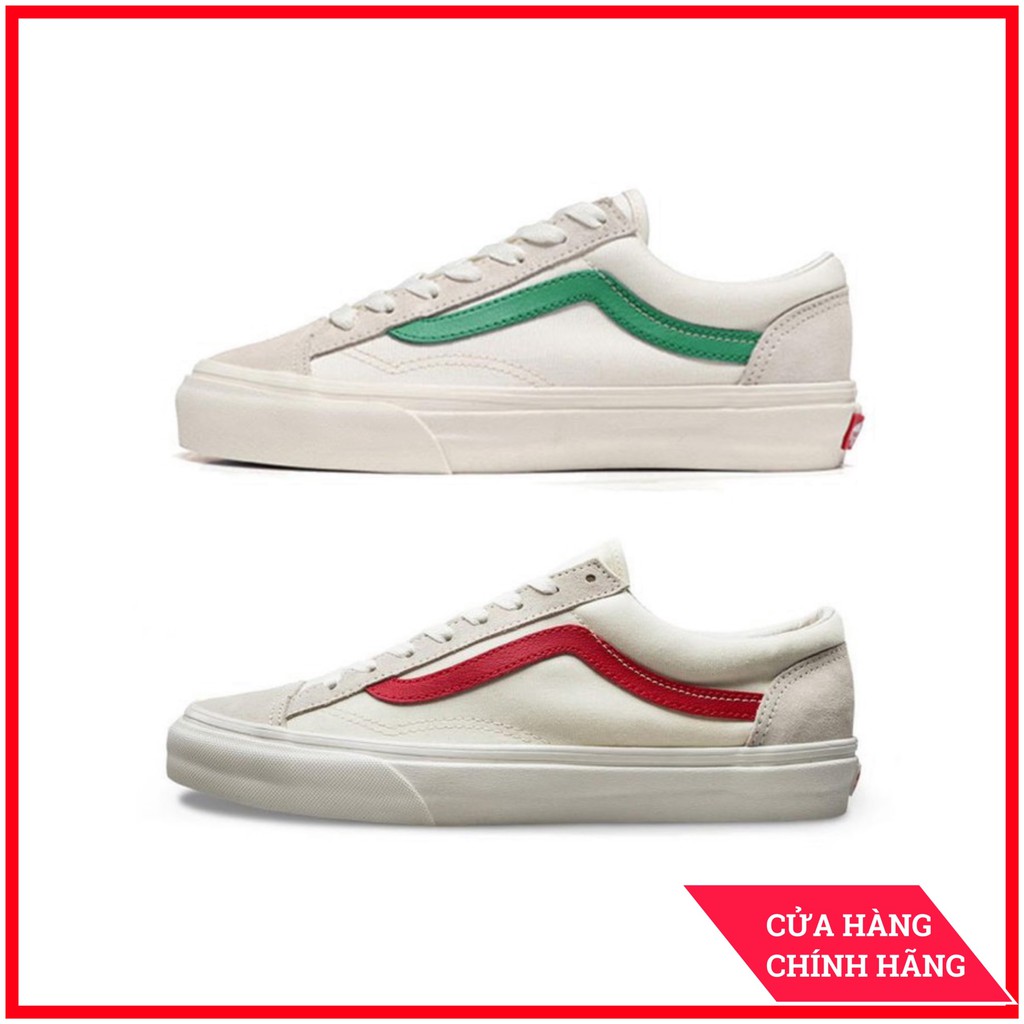 Giày Sneaker Nam,Giày Vans [REAL] Style 36 Red cho nam nữ