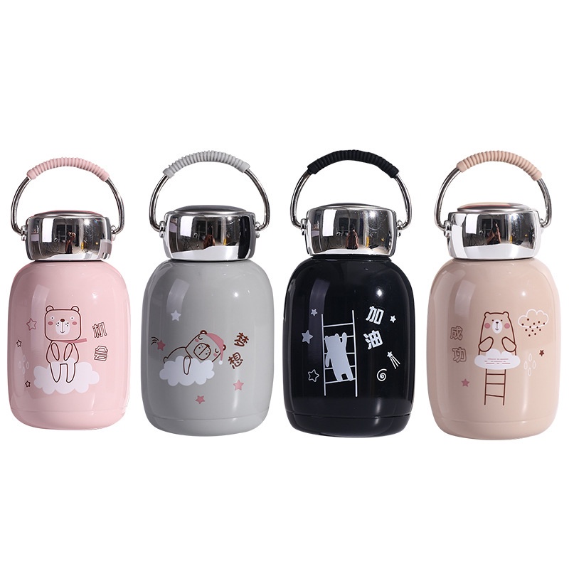 Bình Giữ Nhiệt 230ml Chất Liệu Inox Cao cấp, giữ nhiệt lâu, mẫu mã siêu cute