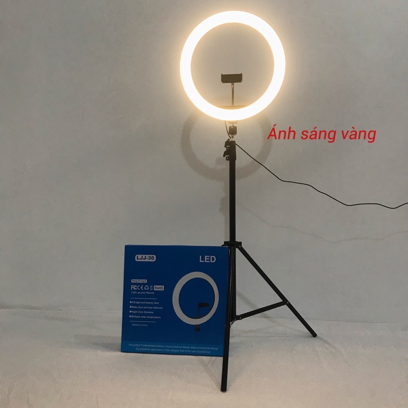 Đèn livestream 36cm trợ sáng bán hàng,dạy online,makeup [freeship]