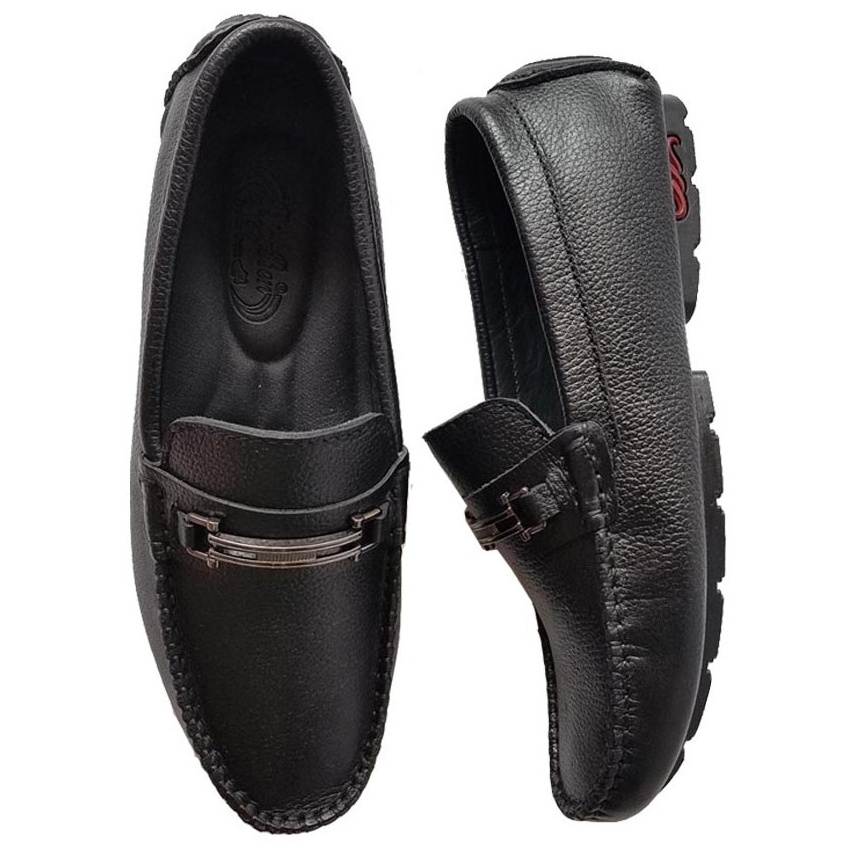 Giày Mọi Nam Đế Ấm BIGBEN Da Bò Thật Cao Cấp GM107