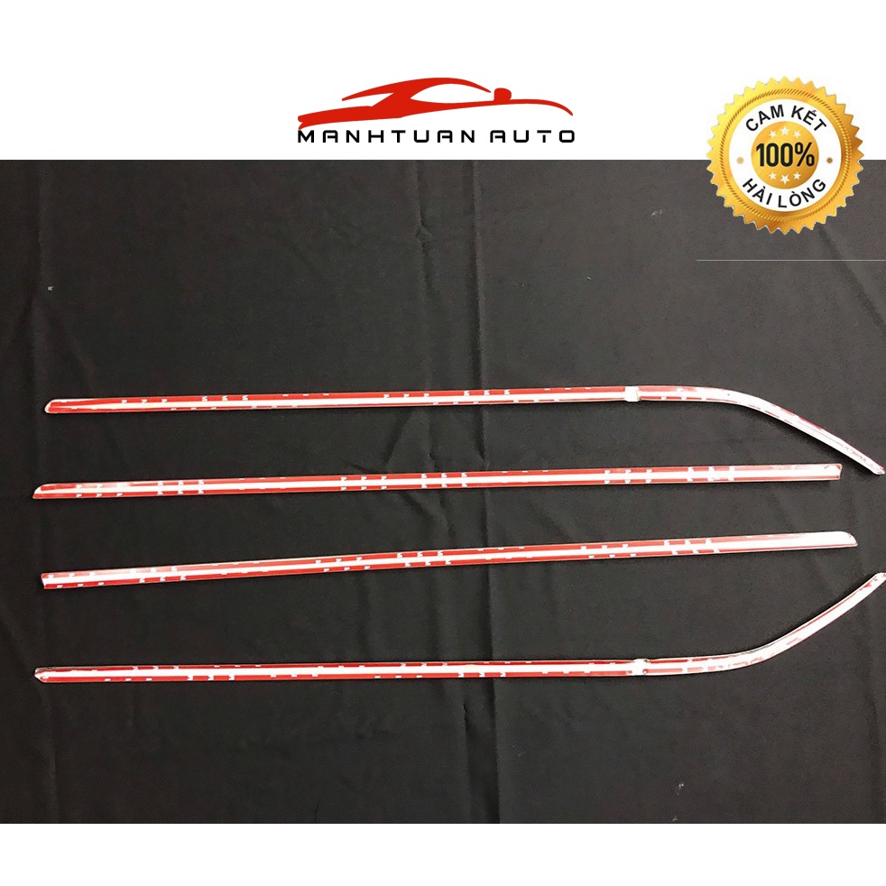 Nẹp chân kính xe Mitsubishi Attrage 2015 - 2021, 2022 Hàng 100% inox cao cấp