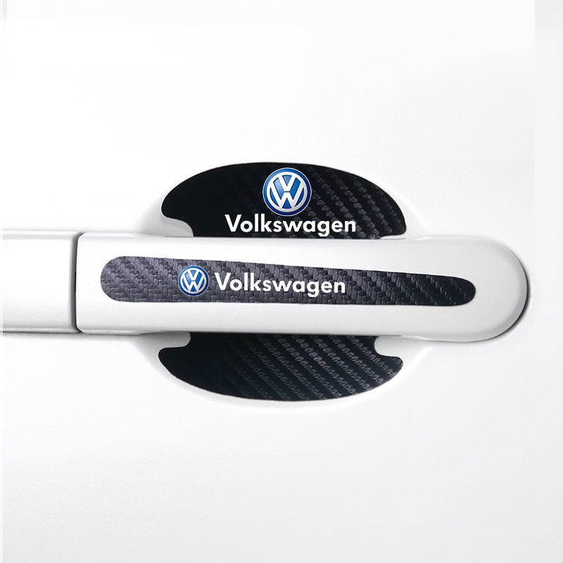 Sticker Carbon Dán Tay Nắm Cửa Xe Hơi Chống Trầy Xước Tiện Dụng