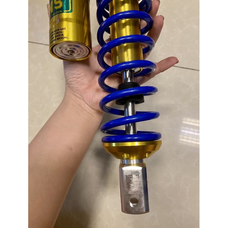 Phuộc sau nhún sau Ohlins bình dầu cho các con xe tay ga Ab Nouvo 4-5-6 PCX NVX vision Click Vario Janus ...