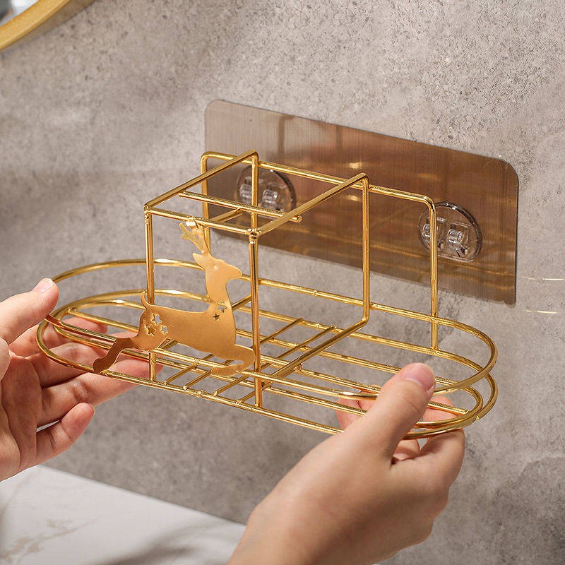 kệ lò vi sóngđời Giá đựng bàn chải đánh răng giá đỡ kem đánh răng đục lỗ miễn phí | BigBuy360 - bigbuy360.vn