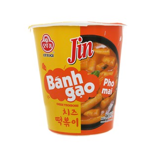 Bánh gạo tokbokki Ottogi Jin vị phô mai ly 82g