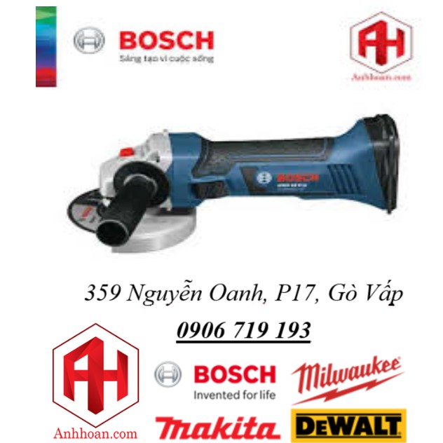 Máy mài góc dùng pin Bosch GWS 18V LI (Solo)