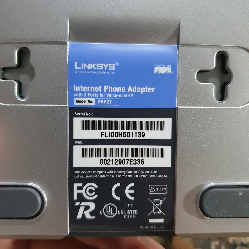 Ốp Điện Thoại Ip Phone Linksys Pap2t 2 Fxs Sip Protokol Voip | BigBuy360 - bigbuy360.vn