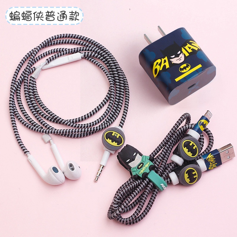 Vỏ bảo vệ cáp sạc nhanh họa tiết Stitch thích hợp cho iphone 11pro 18W