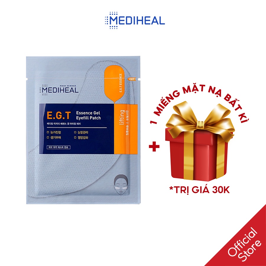 Mặt Nạ Cải Thiện Nếp Nhăn Và Quầng Thâm Mắt Mediheal E.G.T Essence Gel Eyefill Patch 2.7g [K33]