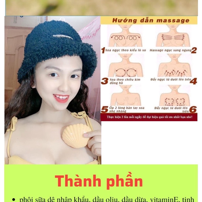 Xà phòng Nở Ngực Mị Hương - Xà Bông Con Sò Tăng Vòng 1 Giúp SĂn Chắc