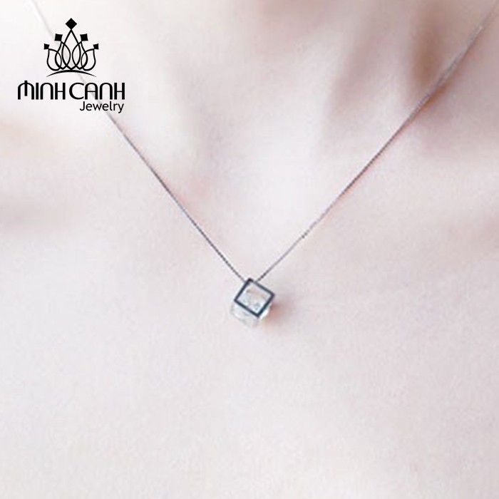 Dây Chuyền Bạc Ta Minh Canh Jewelry - Hình Lập Phương