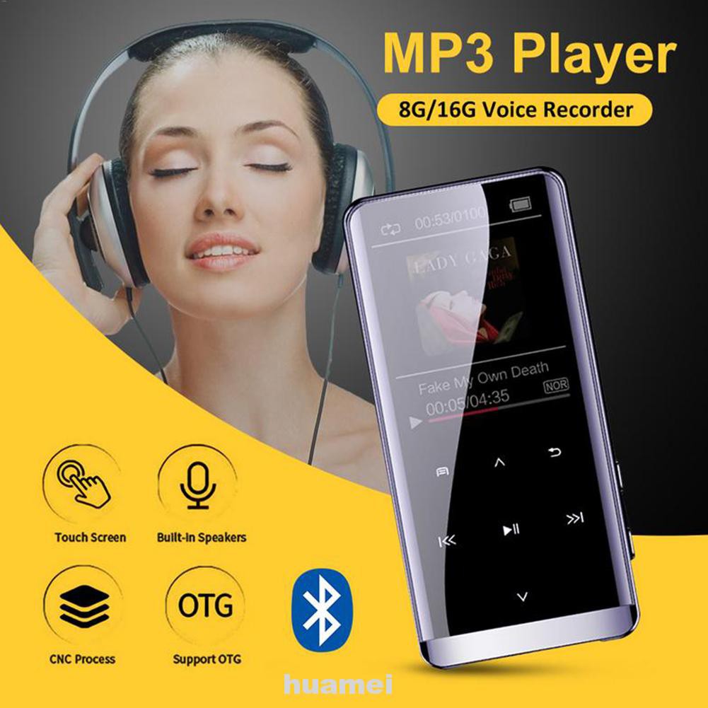 MP4 Player Bluetooth Capacitive Color Display Lyrics Synchron Mini Touch Screen Ultra Thin M13