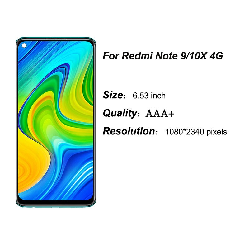 Màn Hình Redmi Note 9 LCD 10X 4G LCD M2003J15S Cảm Ứng LCD Chính Hãng Thay Thế Chuyên Dụng Cho