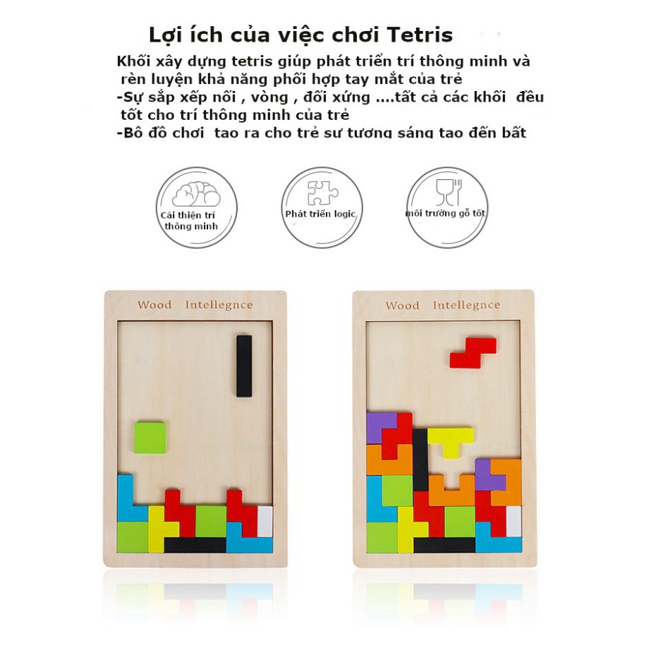 Đồ Chơi Xếp Hình Thông Minh Tetris RẺ NHẤT SHOPEE