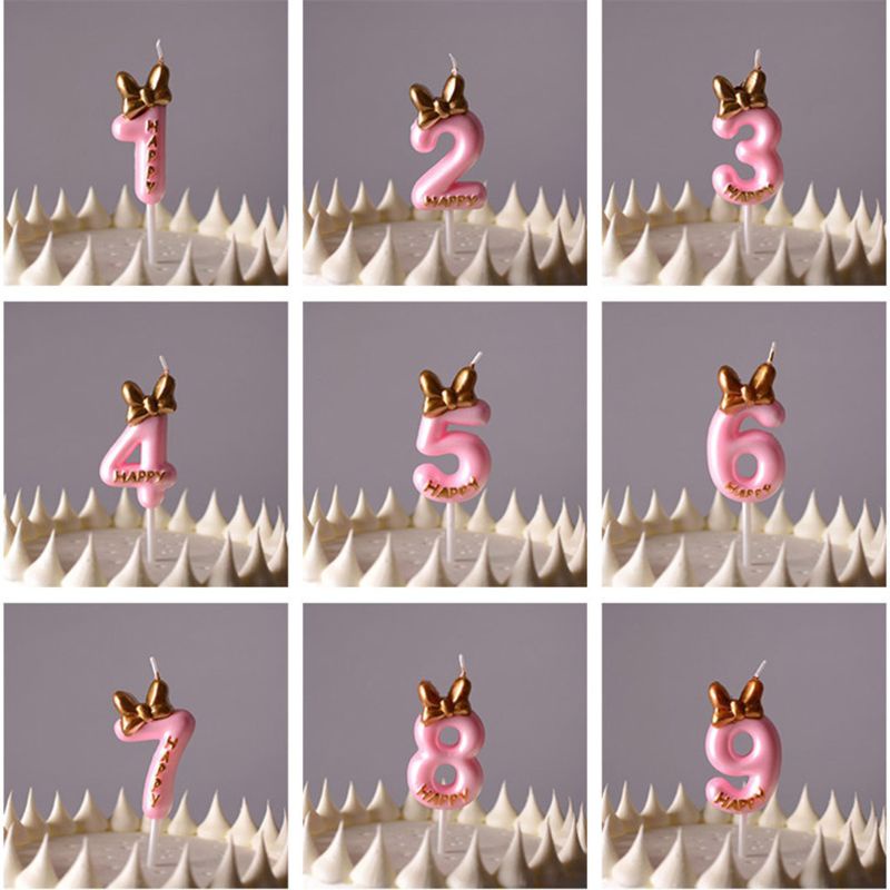 Set 2 khuôn silicon làm kẹo mút từ số 0-9 trang trí tiện dụng DIY