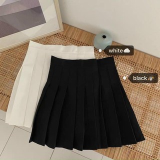 Chân váy tennis ngắn nữ xếp ly dáng chữ a phong cách ulzzang