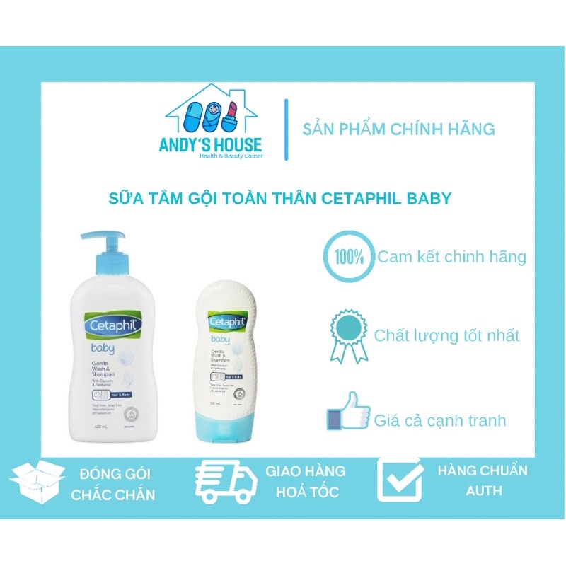 Sữa Tắm Gội Toàn Thân Cetaphil Baby