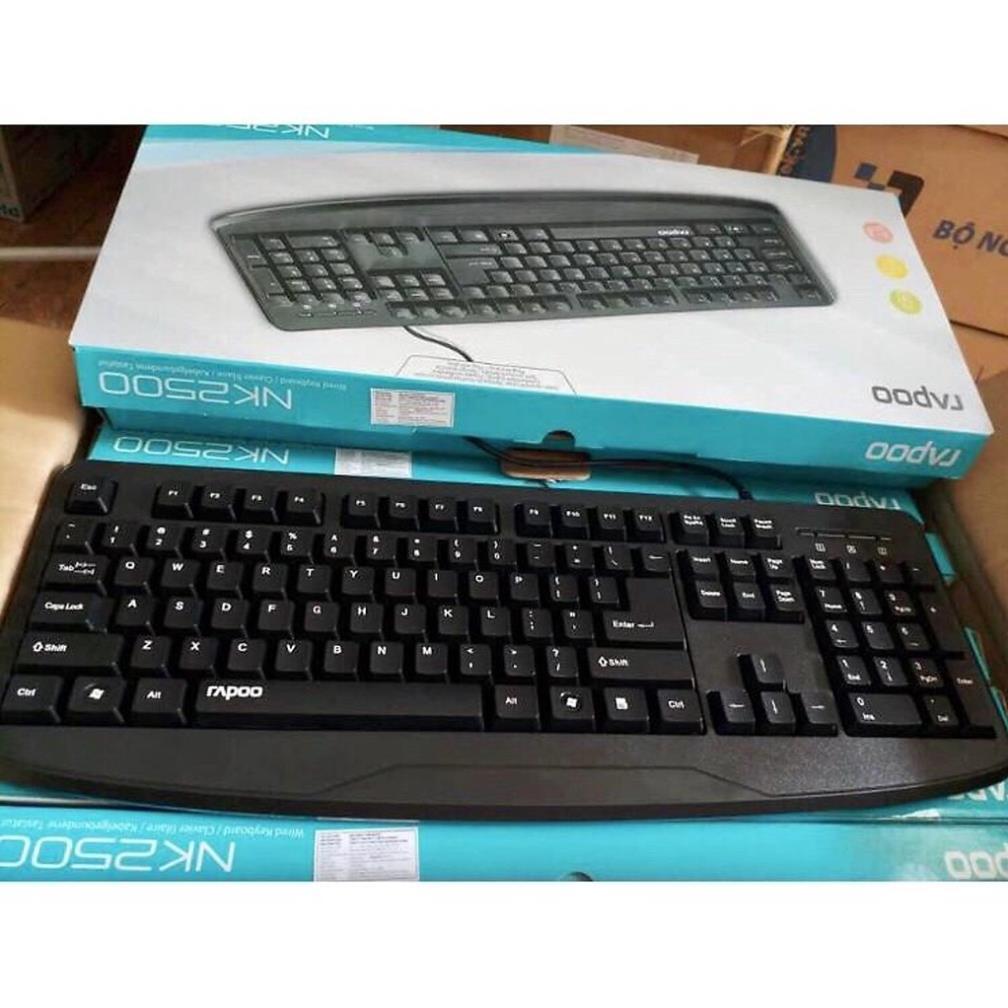 Bàn phím Rapoo NK2500 có dây cổng usb - Bảo hành 2 năm