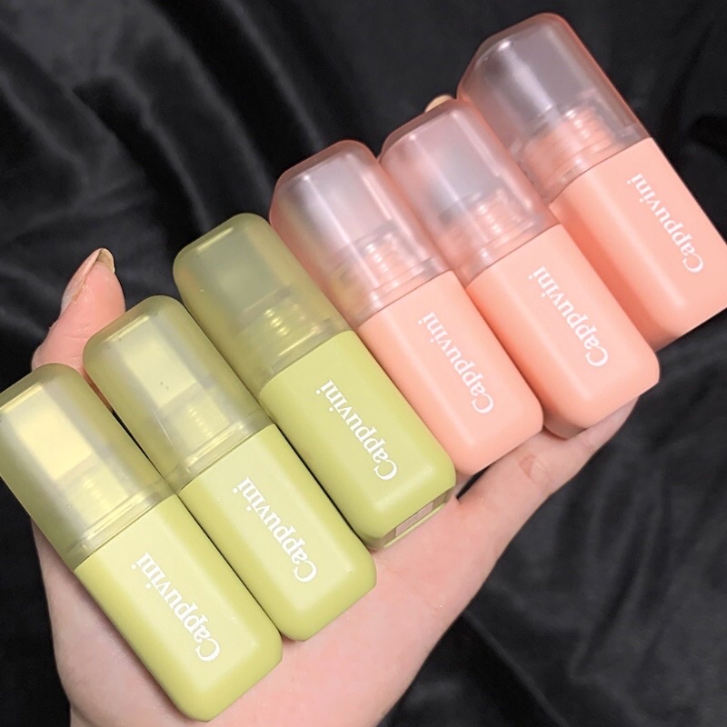 Son kem CAPPUVINI 2 vỏ hồng tráng gương, xanh bơ bùn mịn môi