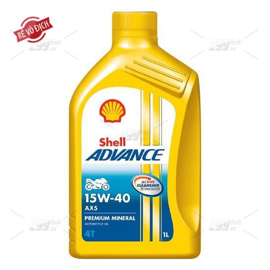 [299 OIL] Nhớt xe số Shell Advance 4T AX5 15W40 1L