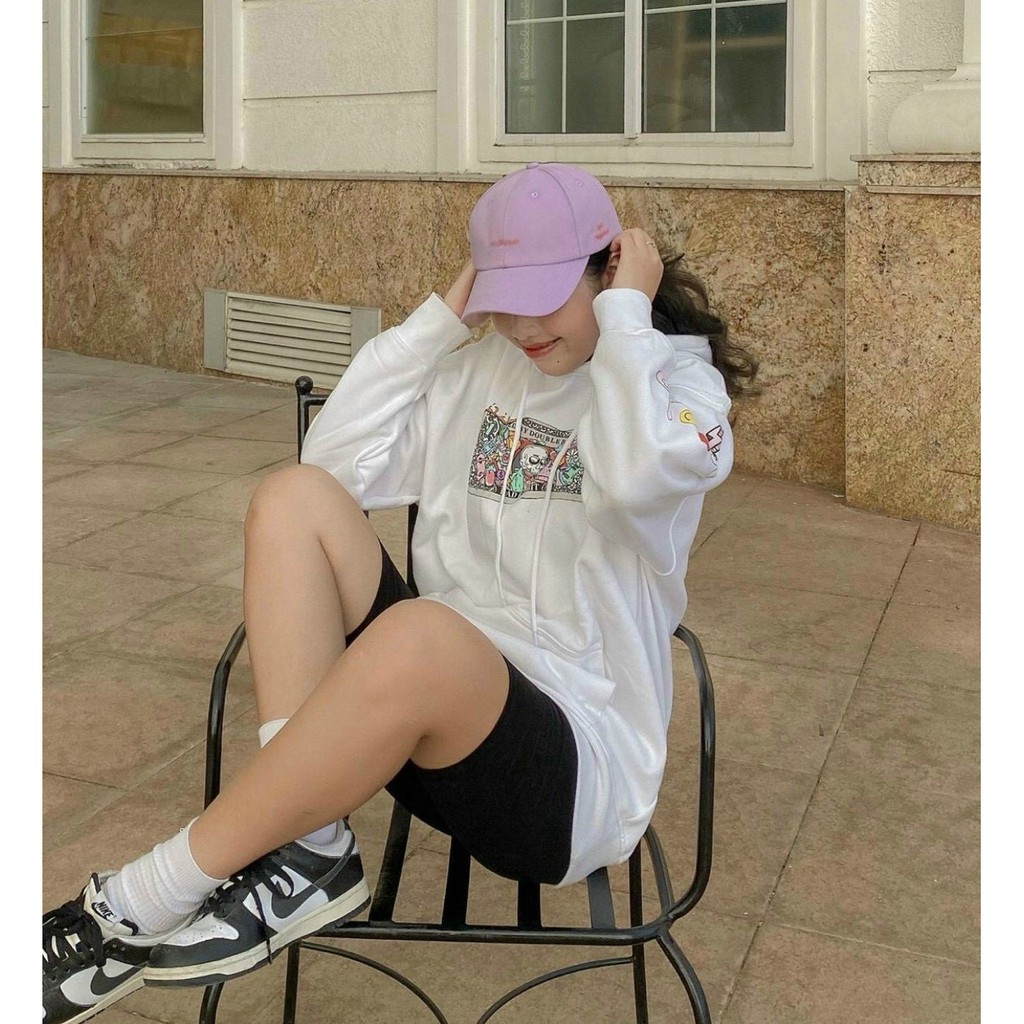Set hoodie nữ, áo hoodie nữ form rộng kèm quần leging tay phối họa tiết form chuẩn hàng cao cấp Tây Thi Shop | BigBuy360 - bigbuy360.vn
