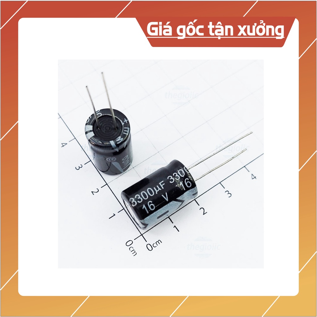 Tụ Hóa Phân Cực Giá Trị 1uf-4.7uf-10uf-47uf-100uf-220uf-470uf-1000uf-2200uf-3300uf-4700uf..16V, 25V, 50V