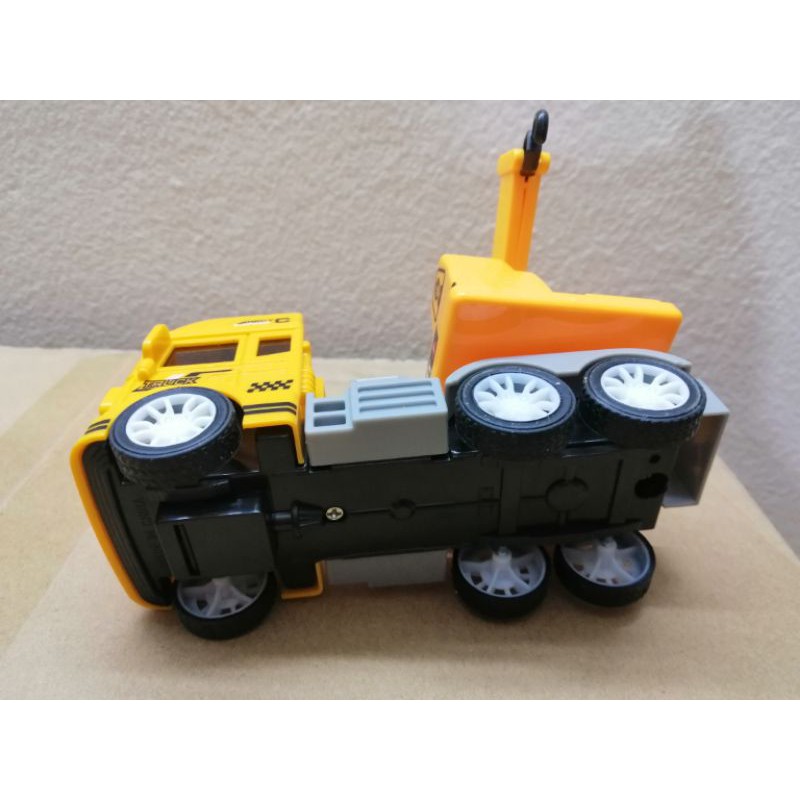 Đồ chơi xe cần cẩu mô hình cho bé chạy bánh đà nhựa thân thiện và an toàn với môi trường