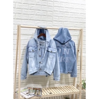 [THỜI TRANG HÈ] Áo Khoác Nữ Jean AIORI Áo Khoác Jeans Thời Trang Cao Cấp Có Nón Form Rộng Freesize Mẫu Thiết Kế Mới Nhất