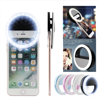 Đèn Led Tròn Gắn Điện Thoại Hỗ Trợ Chụp Ảnh Selfie