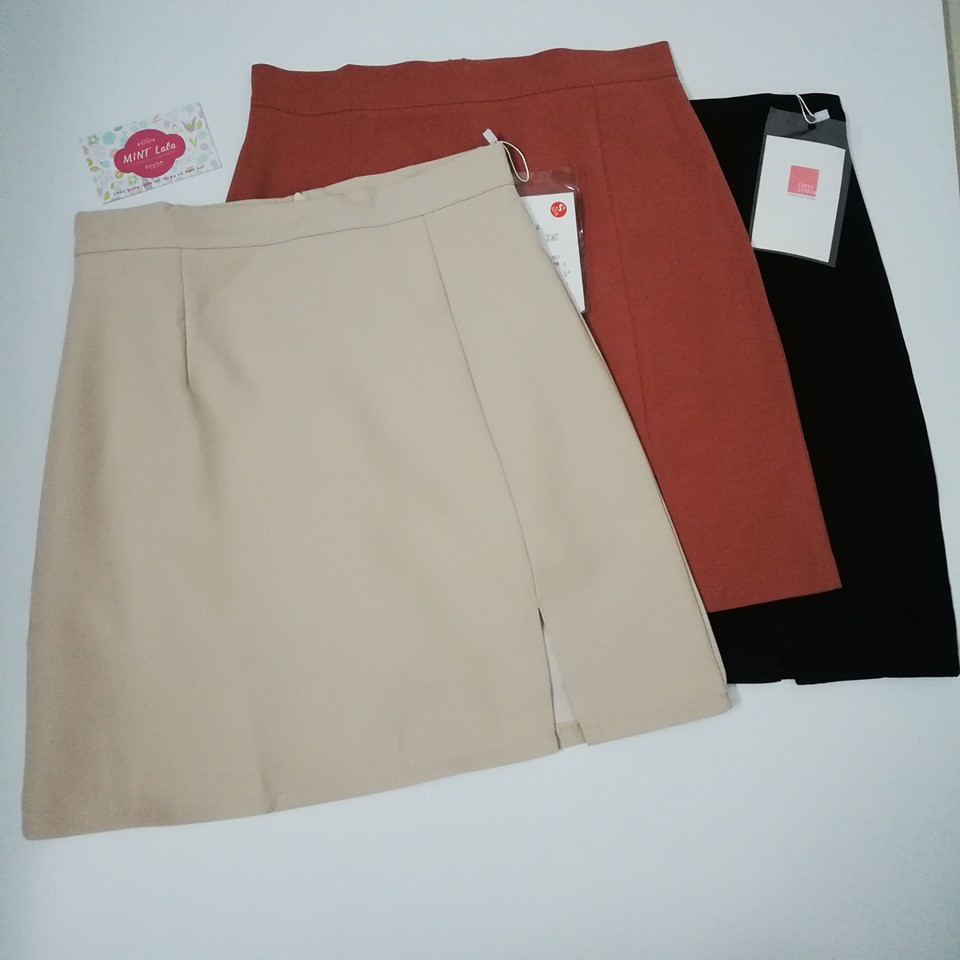 Chân Váy Chữ A Xẻ Nhí 43cm_Có Lót Trong | BigBuy360 - bigbuy360.vn