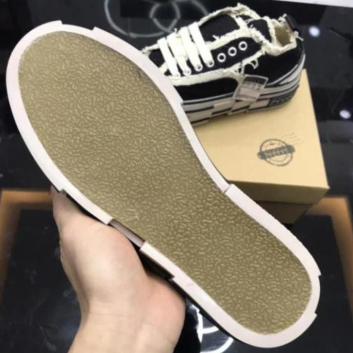 Giày Sneaker Rách Xvessel, Giày CV Rách Xvessel đế gỗ hot trend nam nữ