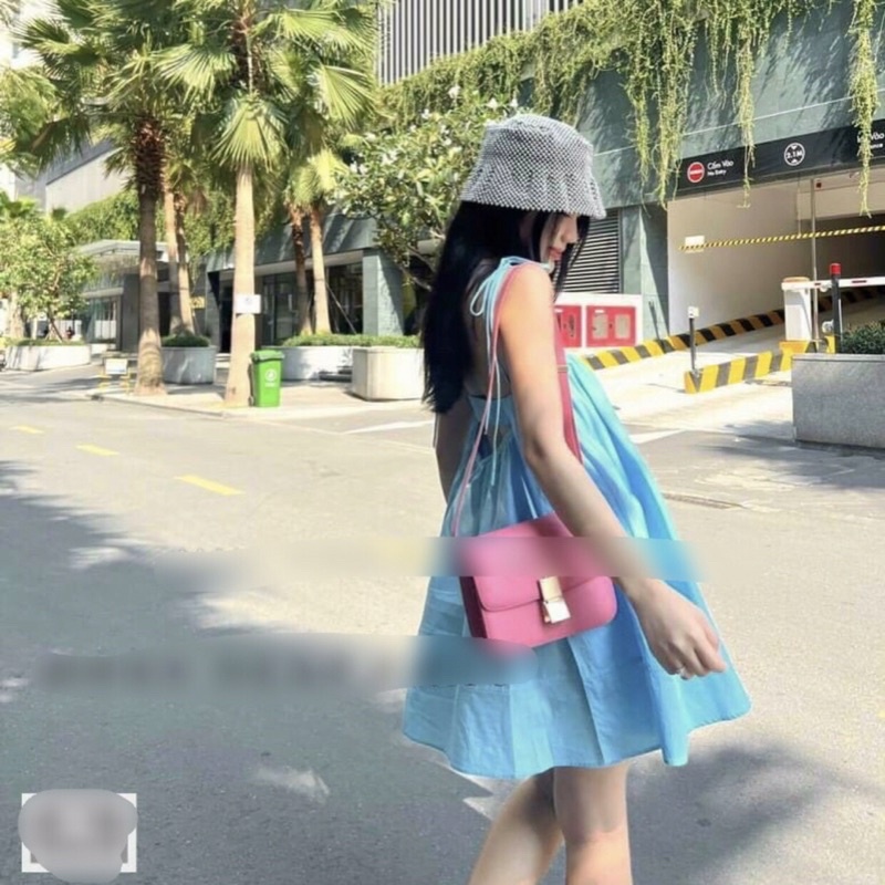 Đầm ngắn hai dây [LA THO STORE] váy ngắn hai dây ,from ngắn xoè cực yêu ,chất Xô ,size M 45-55kg ,hàng QC,3 màu hót hót